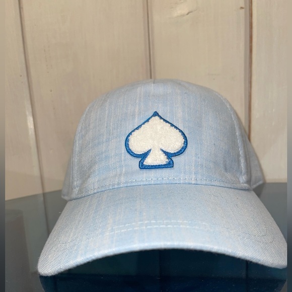Kate Spade Logo Baseball Hat Light Blue NWT - Picture 3 of 5